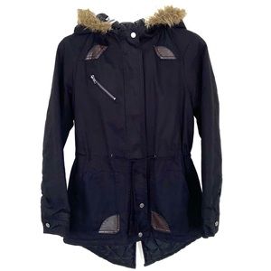 B. Sweet Girls Black Parka Jacket Medium